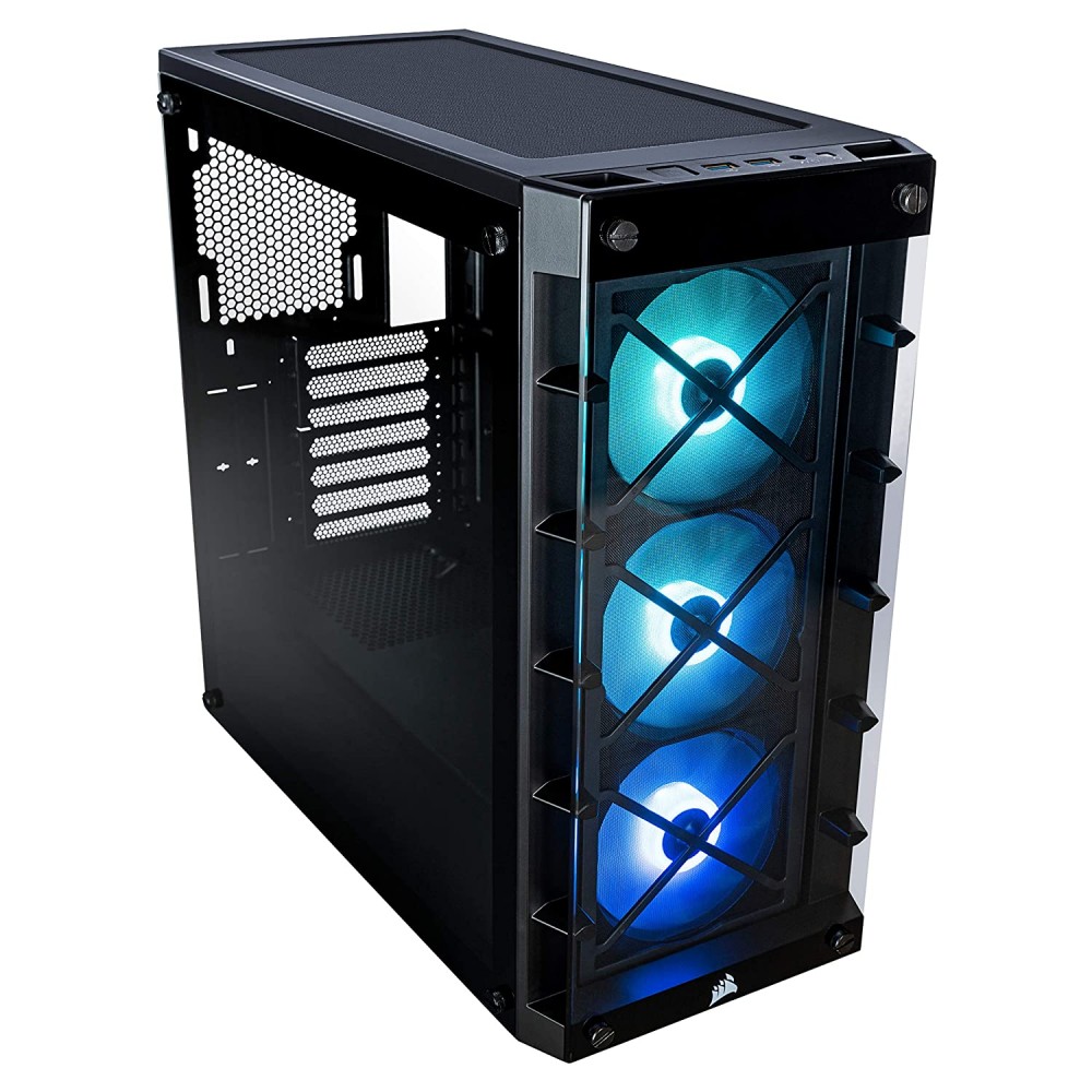 Corsair CABINET CRYSTAL 465X BLACK RGB TEMPERED GLASS Case