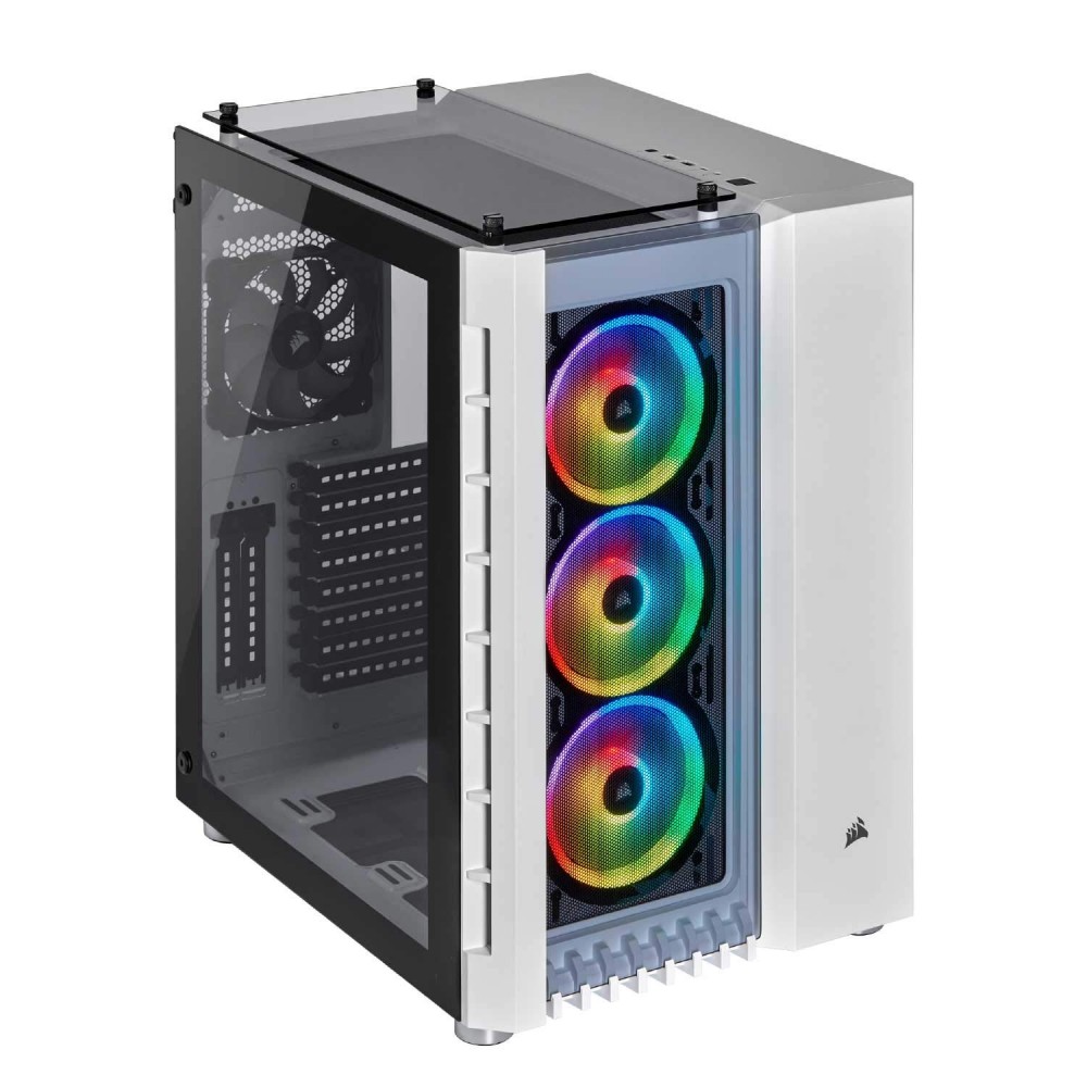 Corsair CABINET CRYSTAL 680X RGB TEMPERED GLASS WHITE Case